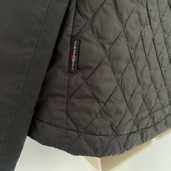 The North Face Jacket Womens Medium Black Thermoball Quilted Full Zip Insulated - Picture 5 of 16